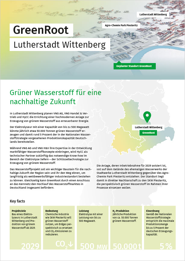 Factsheet zum Projekt GreenRoot